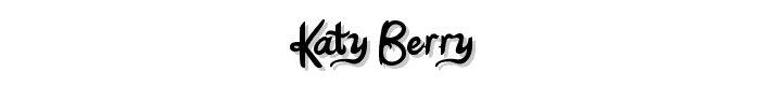 Katy Berry font
